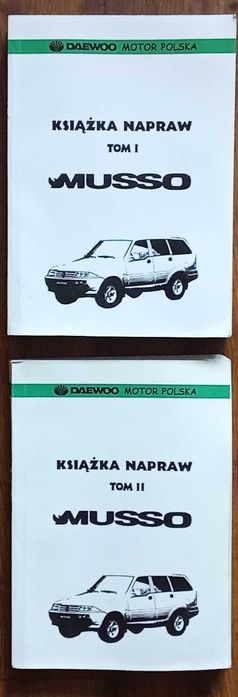 Oryginalna fabryczna instrukcja naprawy Daewoo Musso j.polski