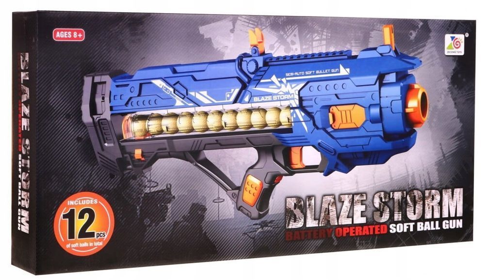 KARABIN półautomat blaze + 12 kulek do NERF