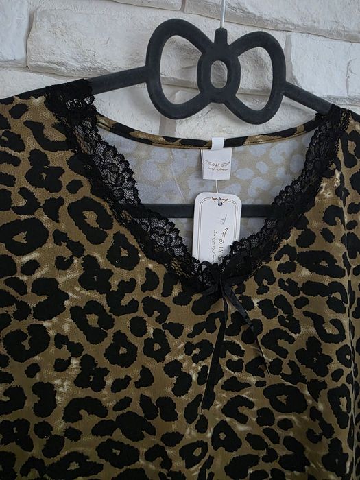 Panterka koszula nocna plus size 3xl 46 48
