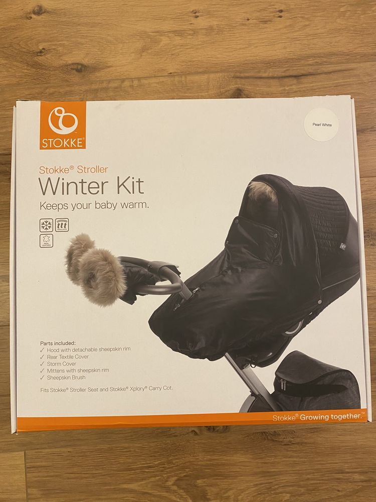 Зимовий комплект Білого кольору Stokke Stroller Winter Kit