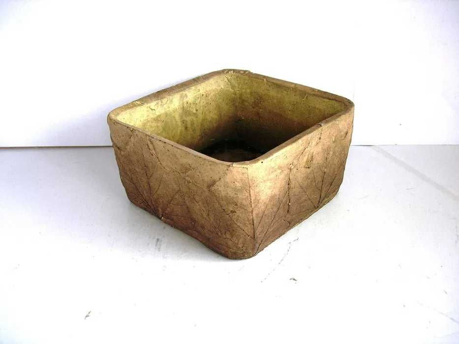 Donica handmade cement mała 16 x 16 kwadrat nowa