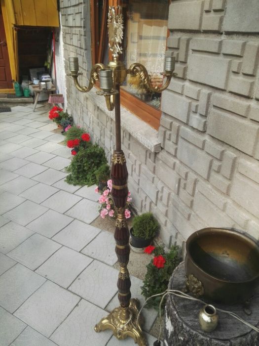 Lampa mosiężna, antyk