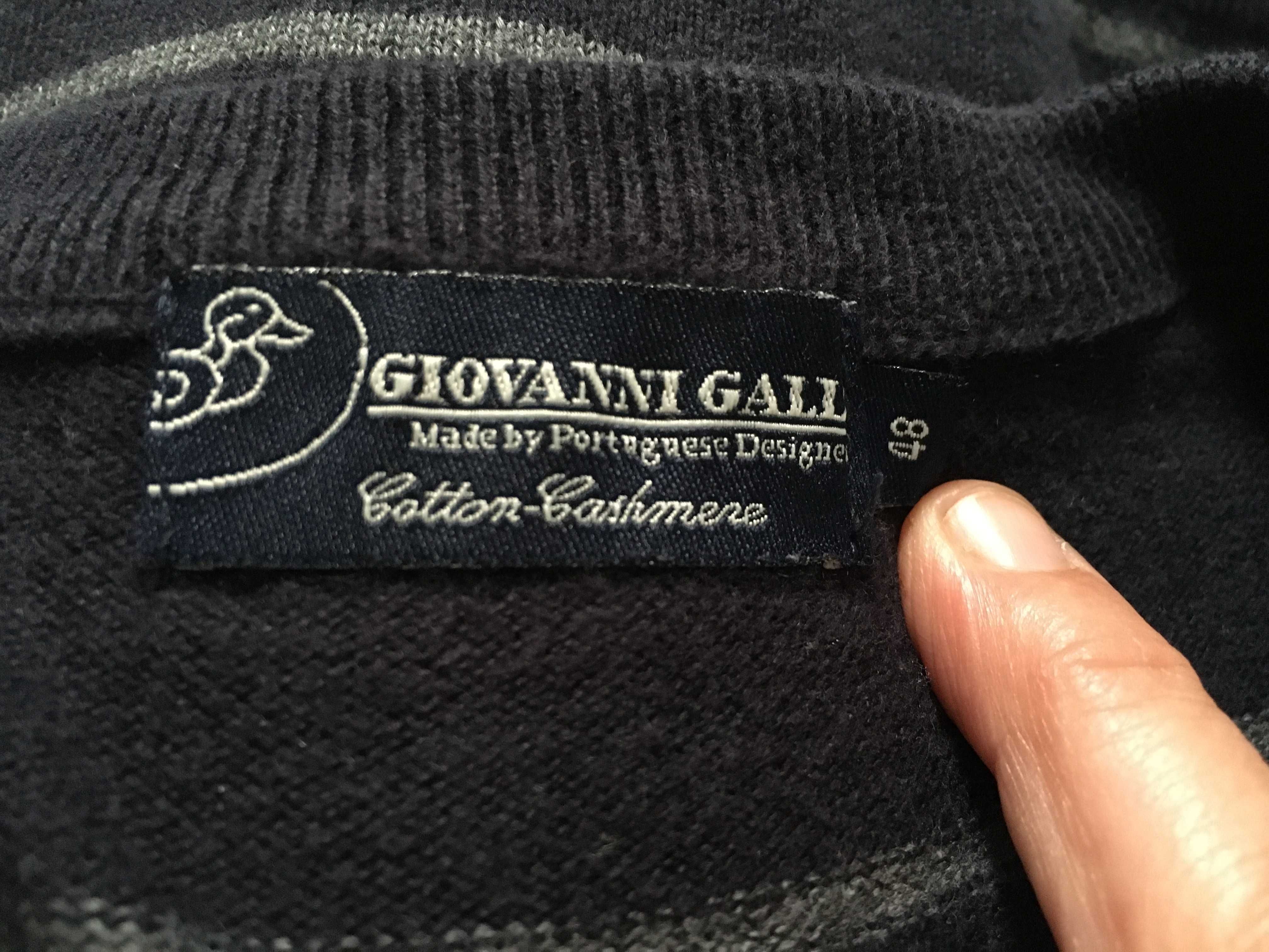 Pullover riscas com cotoveleiras Giovanni Galli