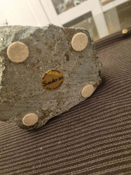 Piryt/brąz minimalistyczny świecznik Saulo/Norwegia