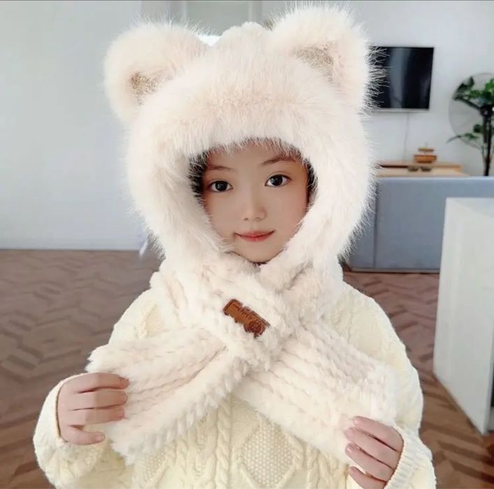 Дитяча шапочка хутряна шапочка з вушками