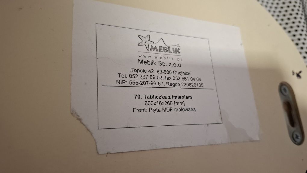 Meblik orchidea imię Ania