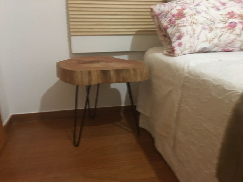 Mesa tronco madeira