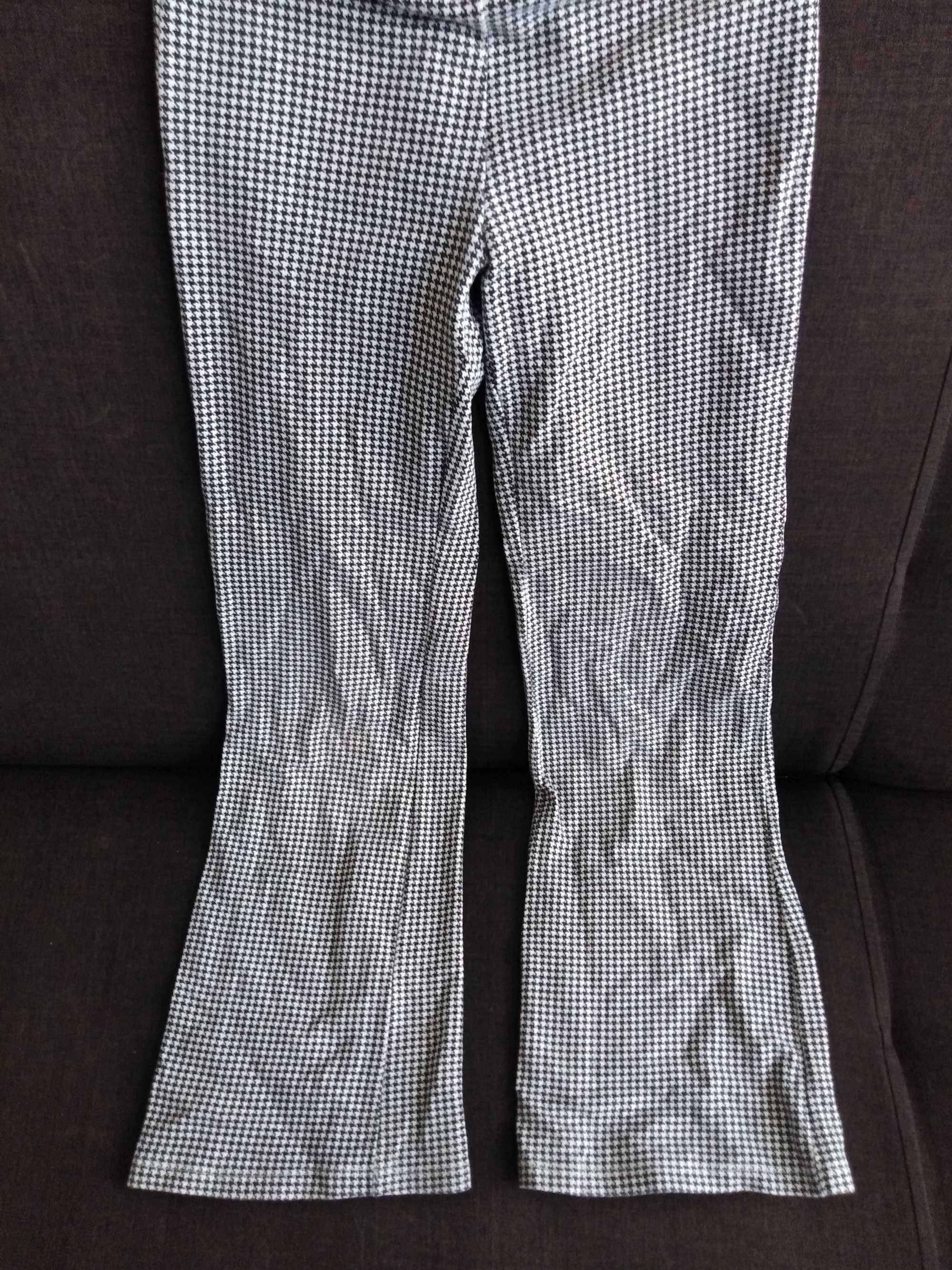 H&M spodnie bawełniane dzwony.
