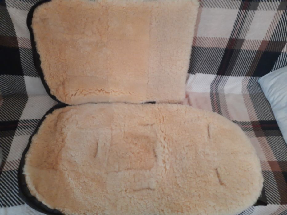 Теплый конверт на овчине Eisbarchen,почти новый Германия