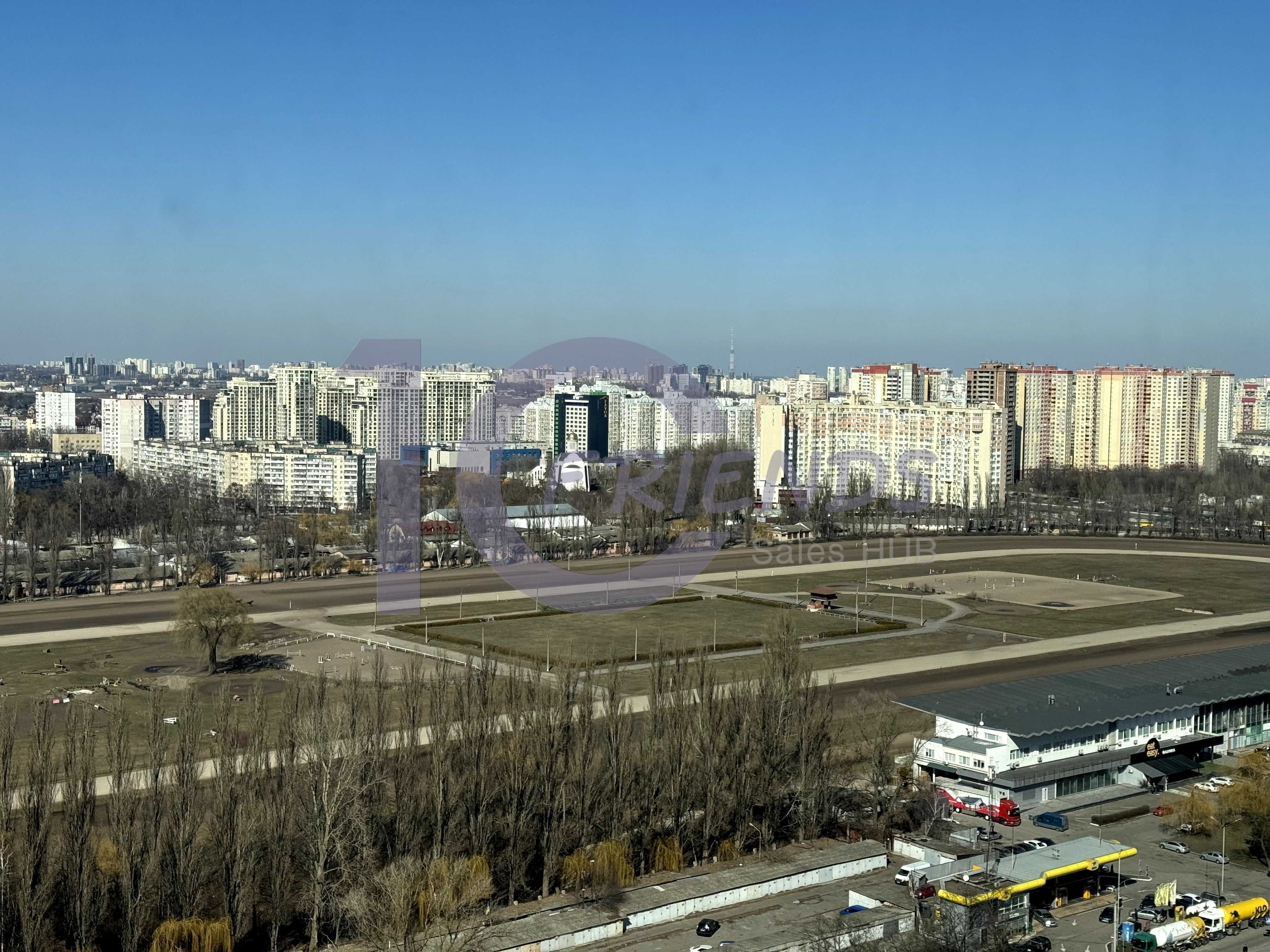 Панорамна двокімнатна квартира в ЖК Метрополіс з чорновим оздобленням