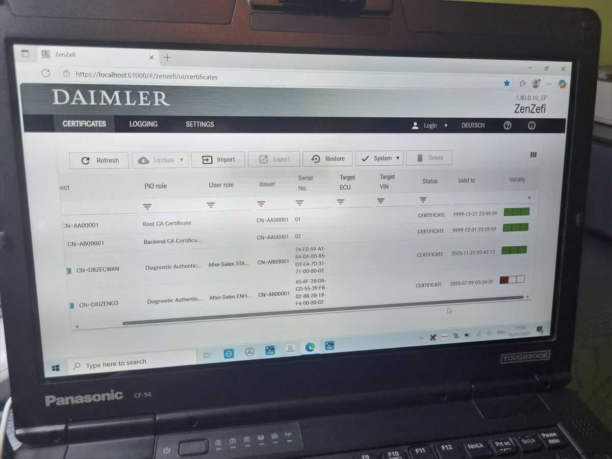 Mercedes xentry sdconnect zenzefi kodowania