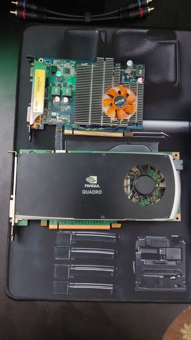Відеокарти quadro fx 3800/zotac gt220