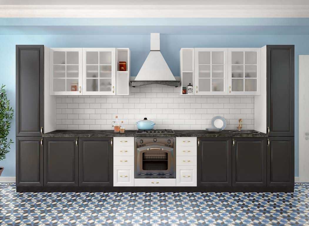 Кухонні кутові гарнітури КС на замовлення, класичні фасади фарбовані