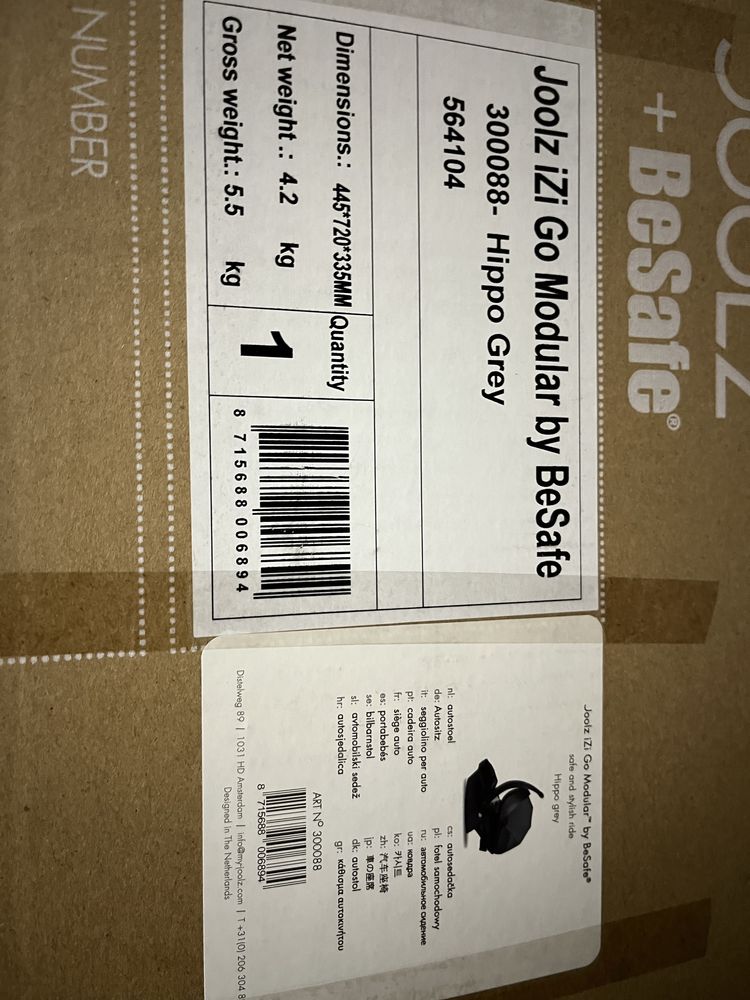 Ovo joolz iZi go modular besafe + adaptadores carro iZi modular