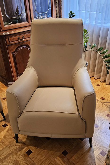 Kanapa Kler Capriccio, skóra i "elektryka"+2 Fotele Kler Alto, skóra