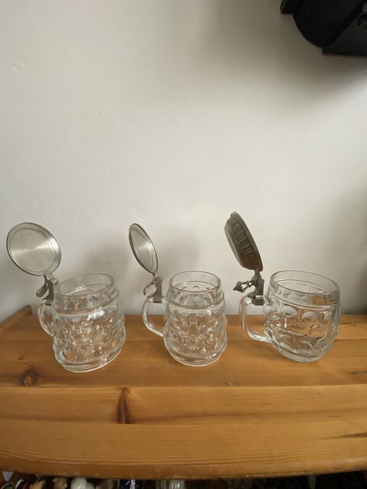 Piękne szklane kufle