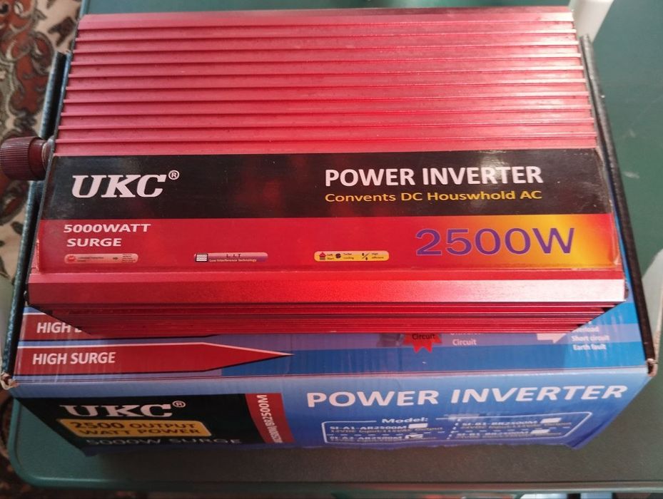 Инвертор 12в/220в 2500w