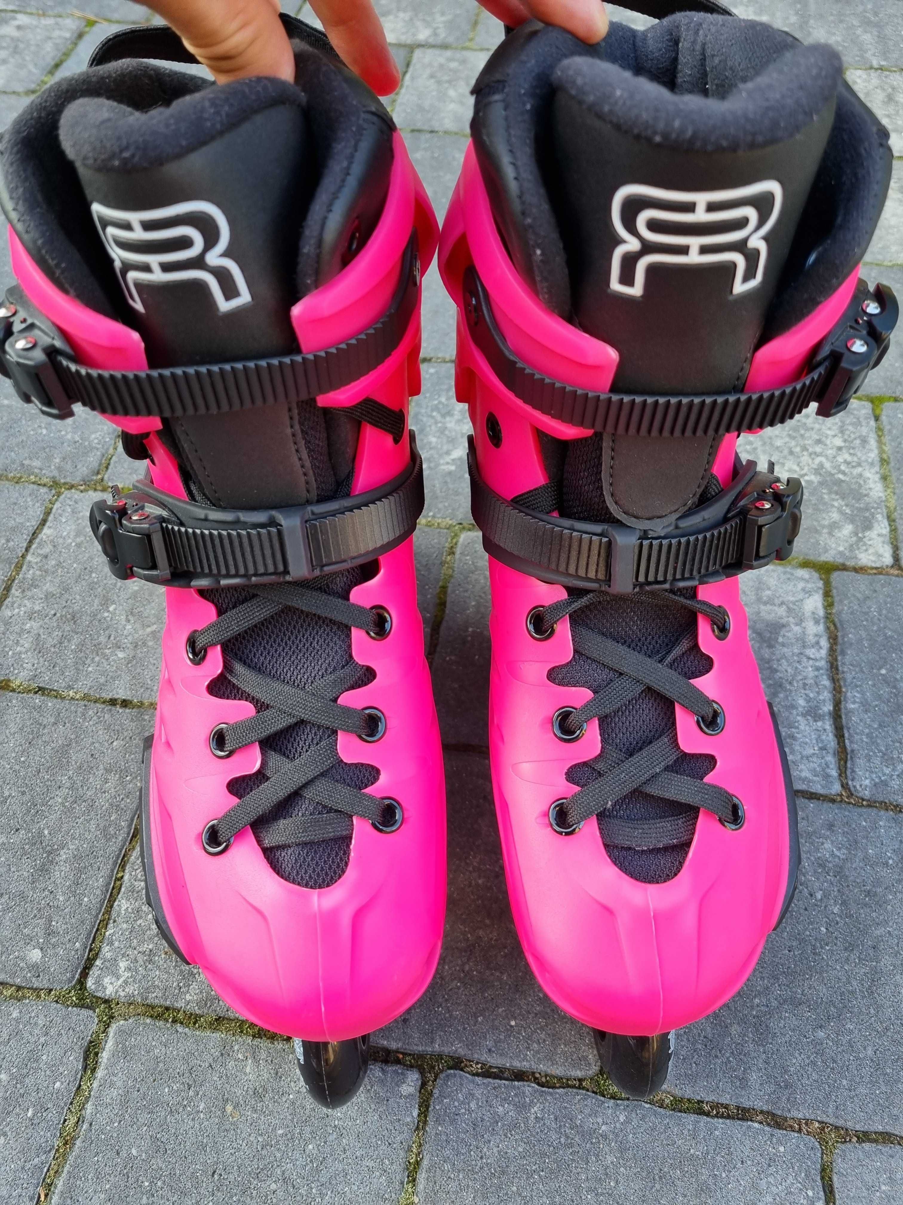 jak NOWE Powerslide Khaan 39 (25,5cm) CUSTOM seba FR Skates FR2 rolki