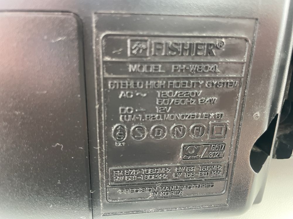 Fisher PH-W804L po serwisie! / przestrojony