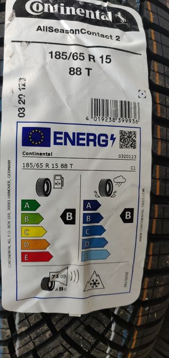 4x Wielosezonowe opony Continental 185/65R15