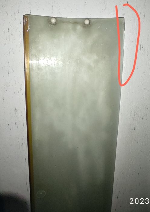 Скло матове душова кабіна шкло стекло 34x145,5 см