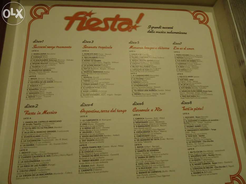 Disco de vinil de 33 rotações - Colectânea Fiesta