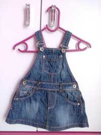 Sukienka jeansowa Zara roz 12-18m