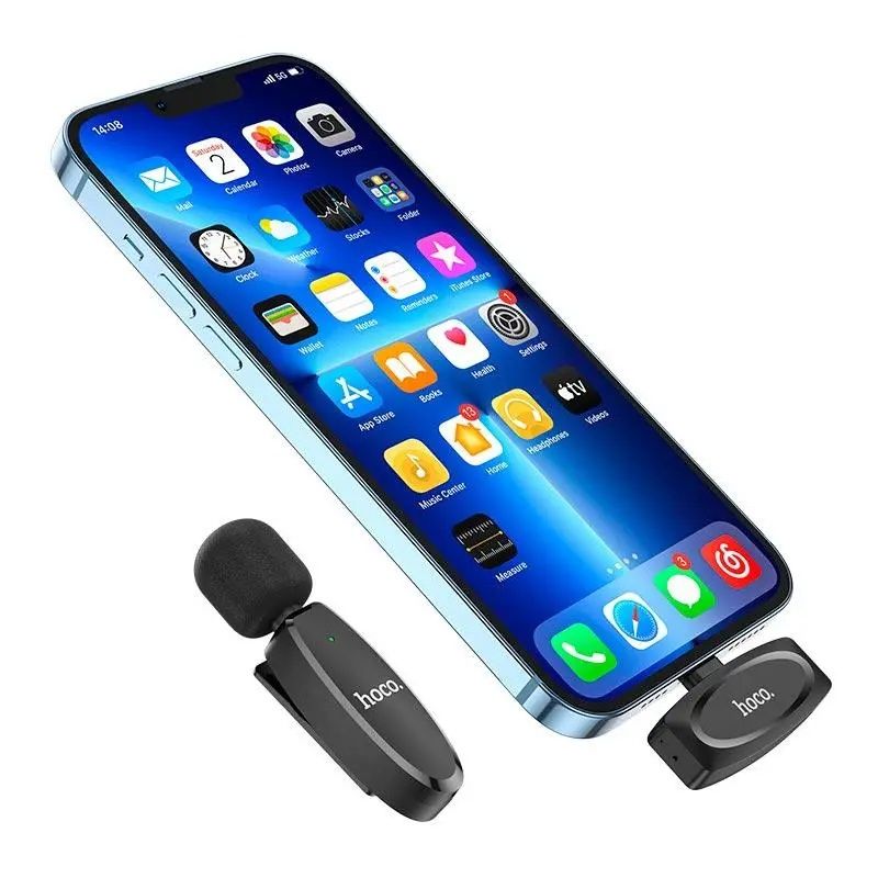 Микрофон петличка для iphone Hoco L15 Lightning