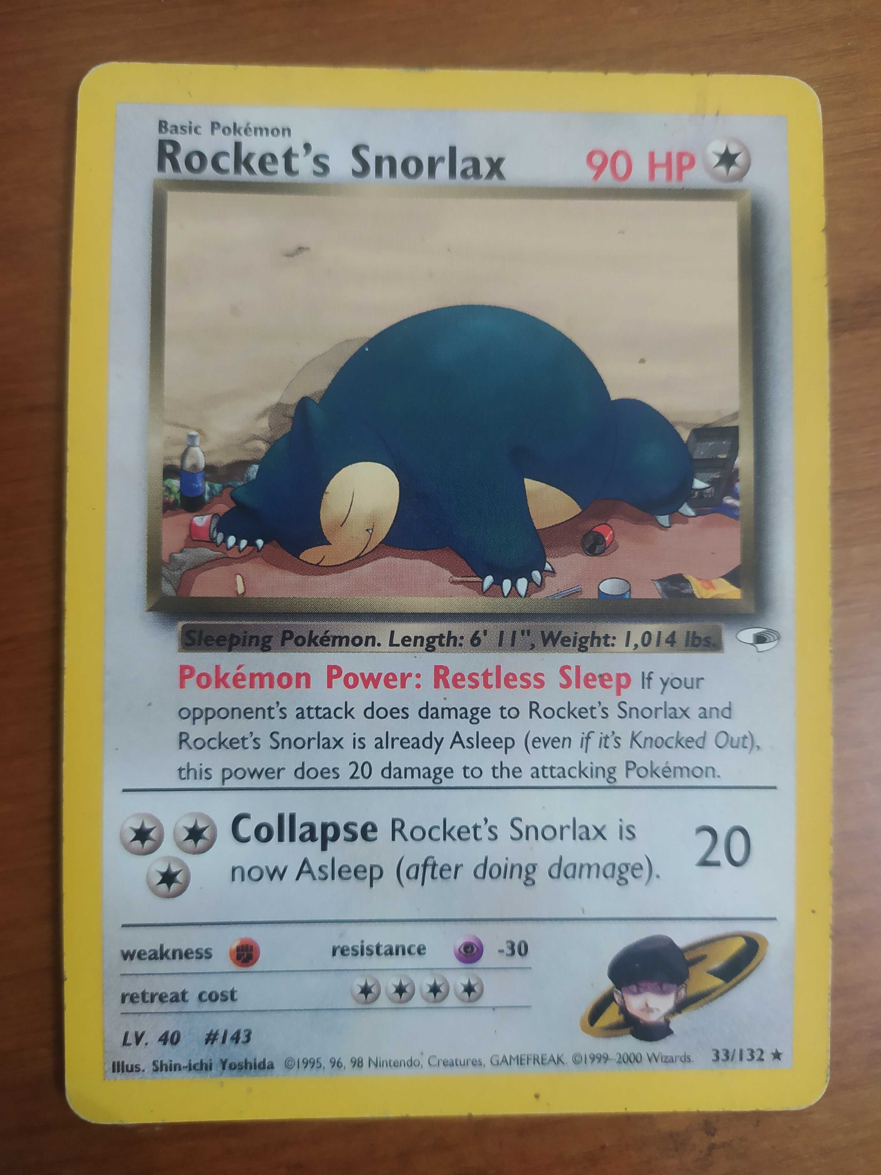 Cartas pokemon raras - Snorlax e Kangaskan