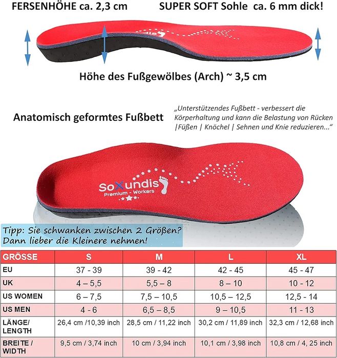 Ортопедичні найкращі устілкиии НОВІ для роботи або кожного дняSoXundis