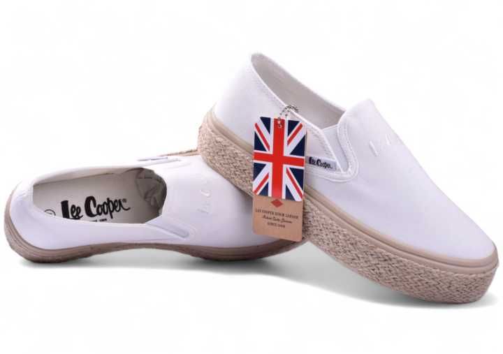 Buty Damskie Lee Cooper Espadryle Wsuwane Trampki 2430 platforma r.40