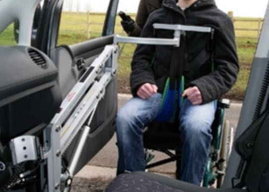 Grua de trasferencia para o carro de doentes