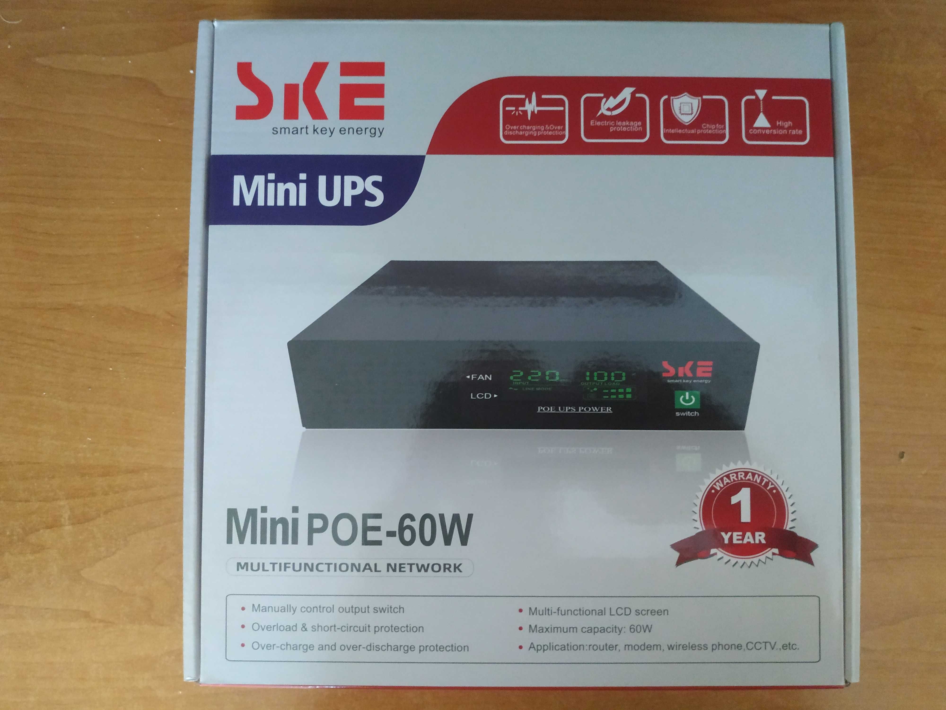 Mini UPS (Мини ИБП) SKE MiniPOE-60W (новый)
