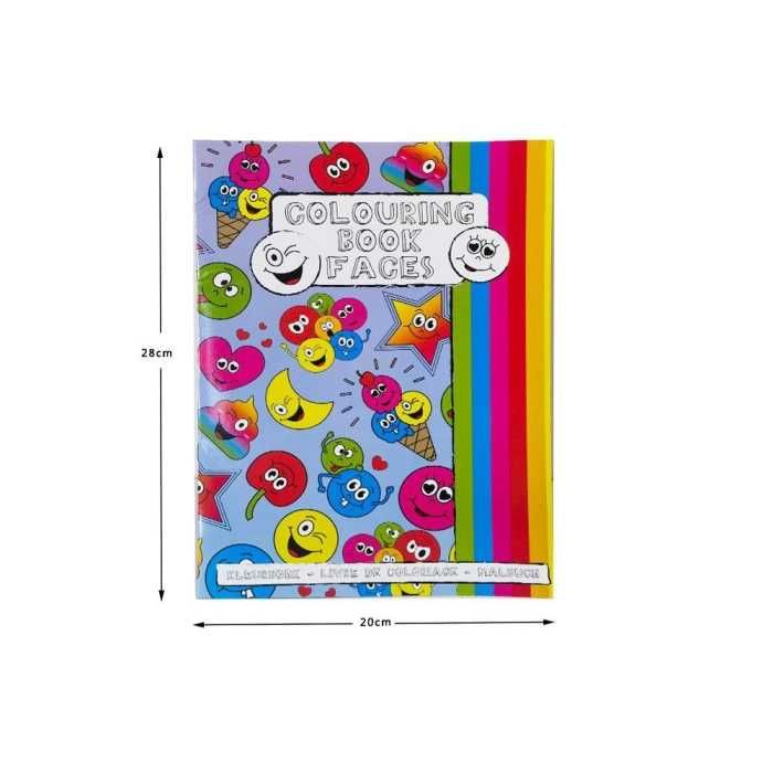 Kolorowanka z naklejkami dla dzieci - emotikony