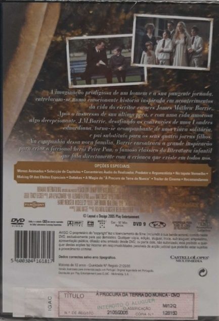 DVD À Procura da Terra do Nunca