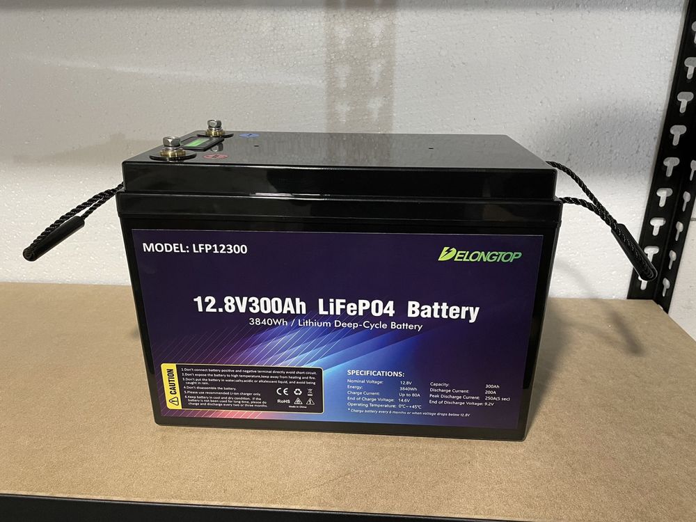 Акумуляторна батарея DELONG LiFePO4 12В 300Ah 3840Вт.г (LFP12300)