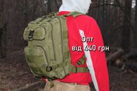 Тактический туристический рюкзак ОПТ\ДРОП на 25л (42х24х20см) (Олива)
