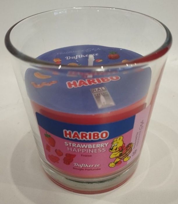 Wesoła truskawka 135 g świeczka zapachowa Haribo