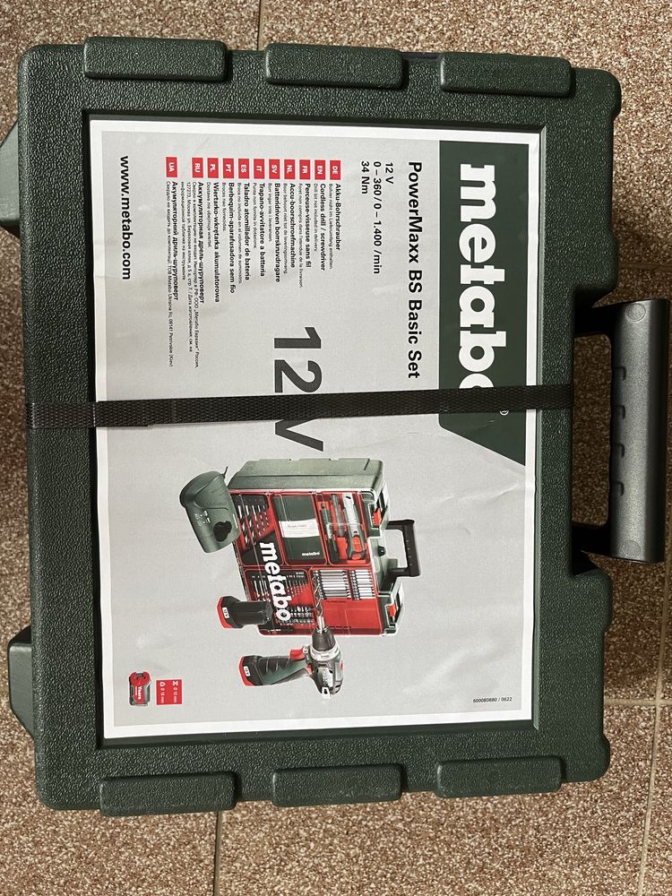 Metabo zestaw powermaxx 12V BS basic set LC40