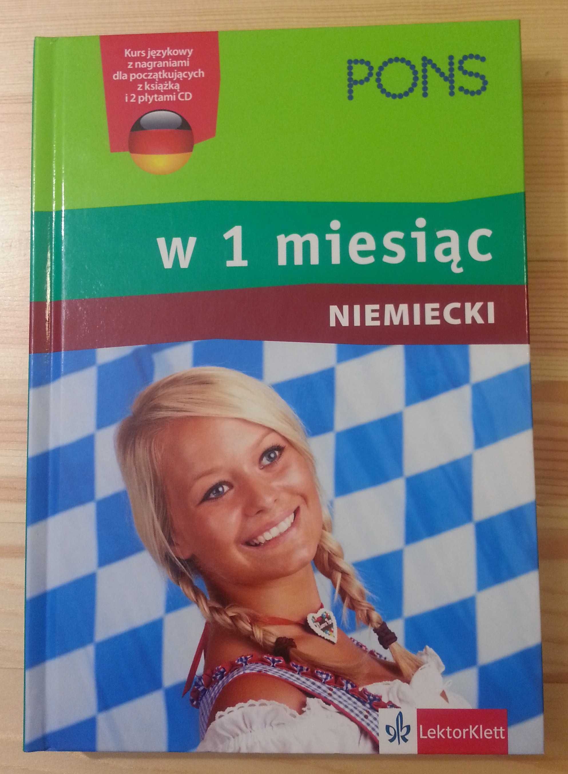 NIEMIECKI w 1 miesiąc PONS kurs językowy książka + 2 CD konwersacje