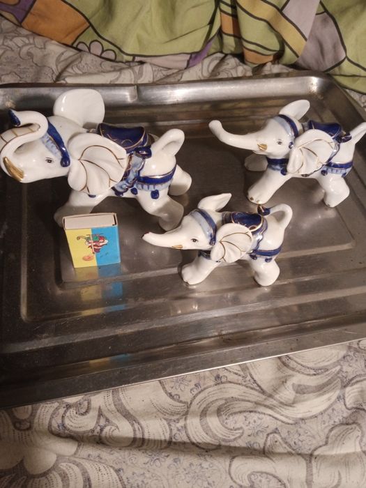 Слоник фарфоровый 3 шт.