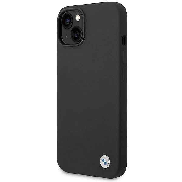 Etui BMW Silicone Metal Logo na iPhone 15 / 14 / 13 - czarne
