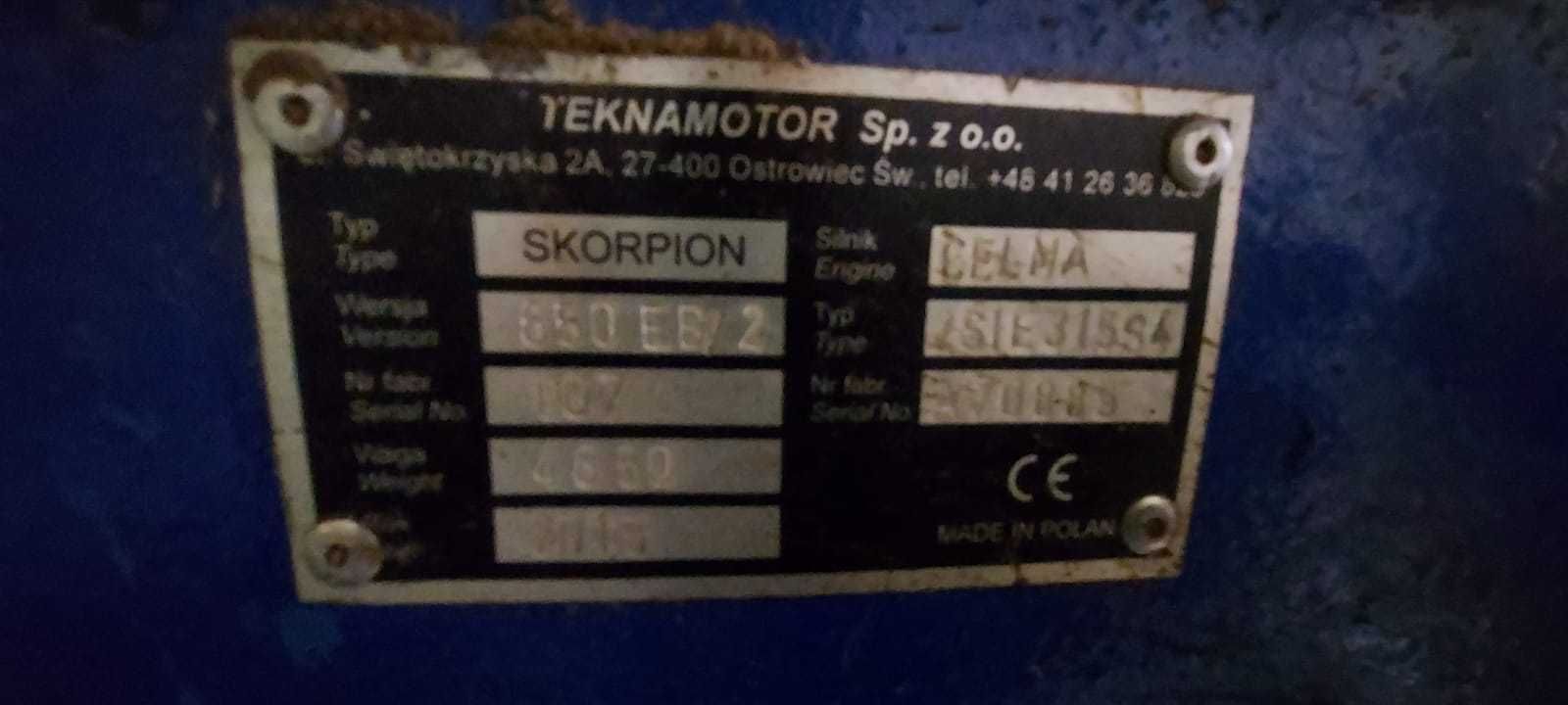 Teknamotor Skorpion 650 EB, RĘBAK BĘBNOWY