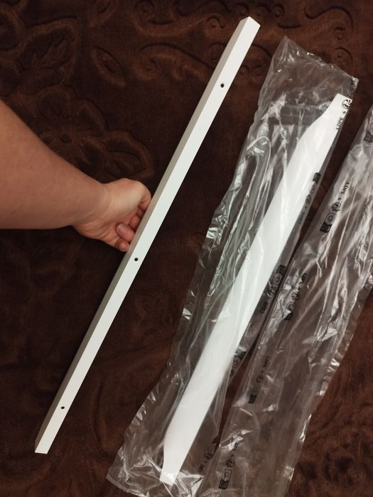 Uchwyt meblowy aluminiowy krawędziowy biały do szafki 60 cm nowe