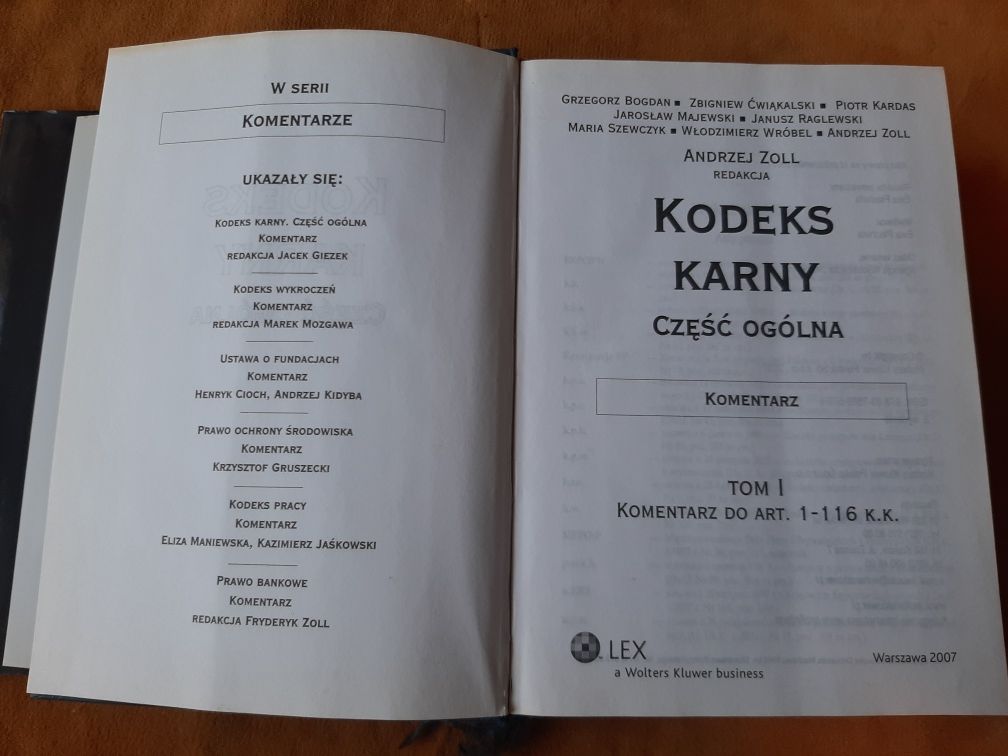 Kodeks karny czesc ogolna A.Zoll.