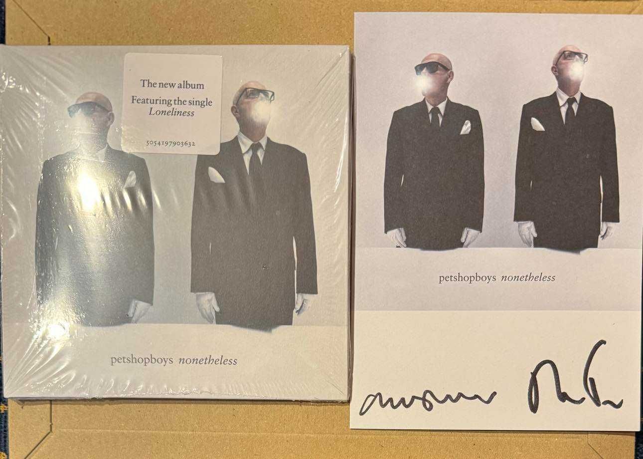 Pet Shop Boys NONETHELESS cd signed card ltd NUMBERED artprint.