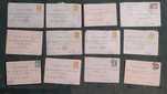 Lote com 78 cartas antigas