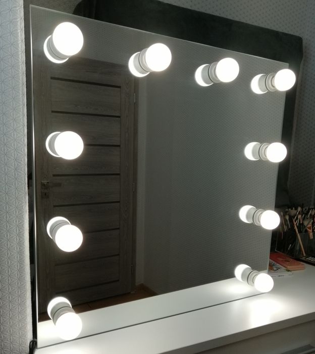 Lustro Glamour led do makijażu wizażu