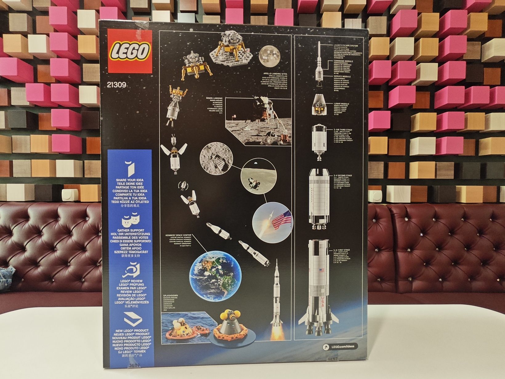 Конструктор LEGO IDEAS 21309 НАСА Сатурн-5-Аполло (1969 Деталей)