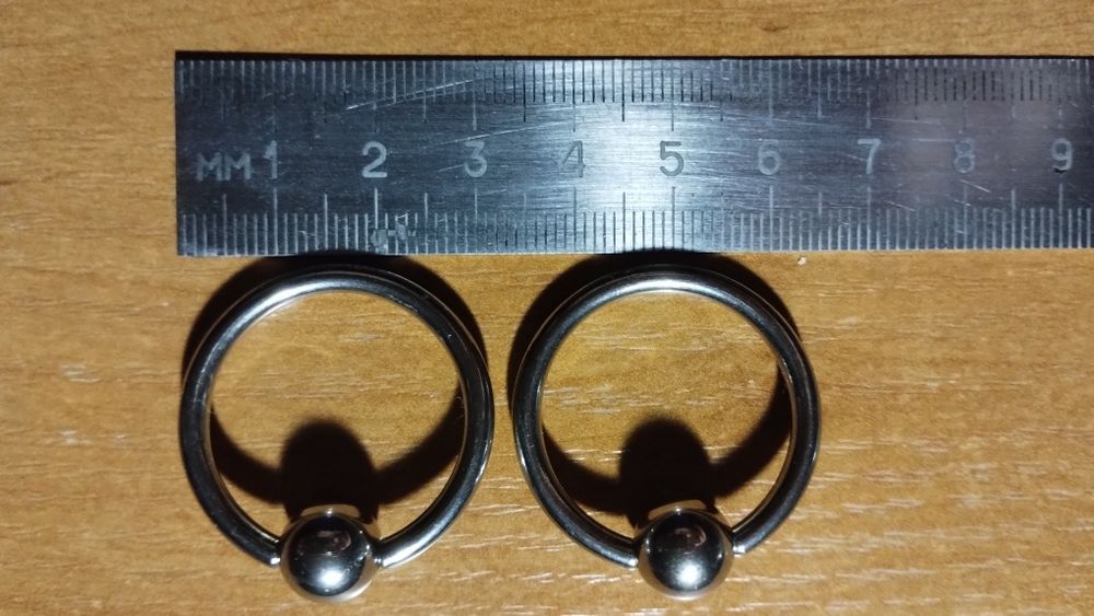 Кольцо для пирсинга 25 мм нержавеющая сталь